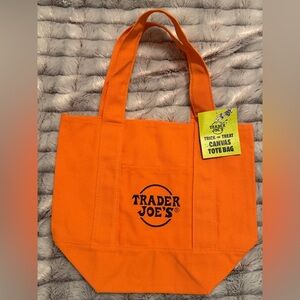 Trader Joe's Limited edition Halloween Canvas mini Tote Bag, NWT
